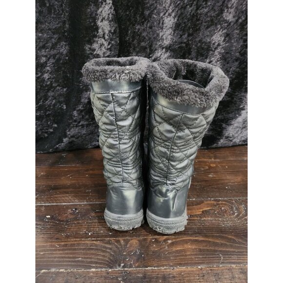 Totes Womens Faux-Fur Lined Quilted Winter Boots Size 8 - Picture 7 of 9